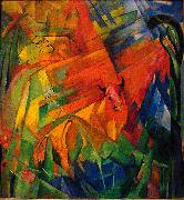 Franz Marc Animals in a Landscape oil